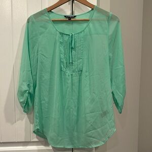 Express Women's Mint Green Blouse
